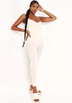Adele Stone Seamless Strappy All In One Jumpsuit