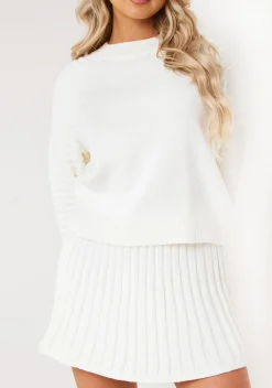 Annie Cream High Neck Knitted Jumper
