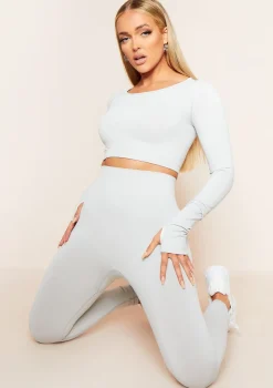 Ariana Olive Green Seamless High Waisted Gym Leggings