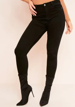 Arna Denim 5 Pocket Black Wash Skinny Jeans