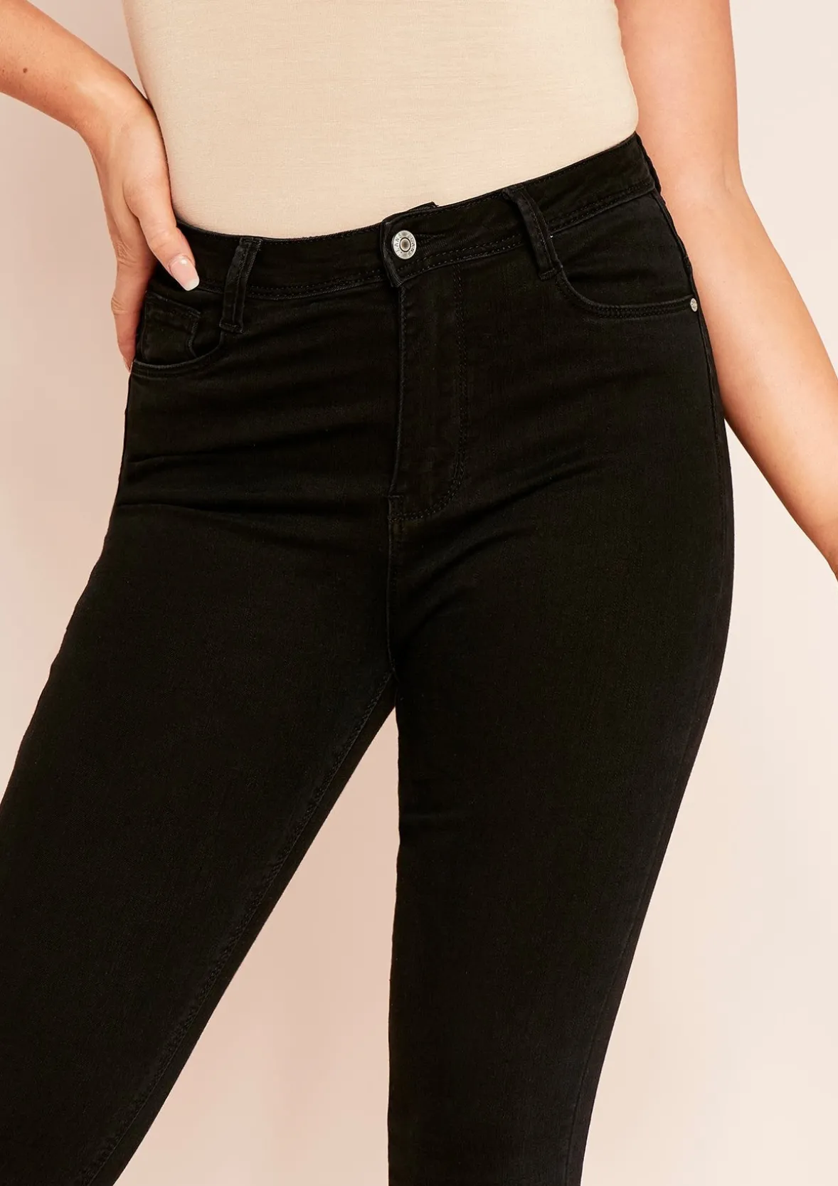 Arna Denim 5 Pocket Black Wash Skinny Jeans