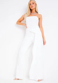 Aviana Ivory Drape Detail Corset Top