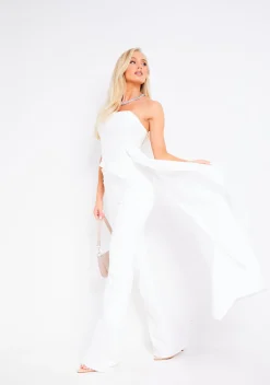 Aviana Ivory Drape Detail Corset Top