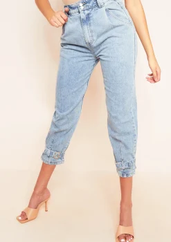 Bella Buckle Mid Wash Denim Jeans