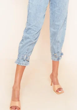 Bella Buckle Mid Wash Denim Jeans