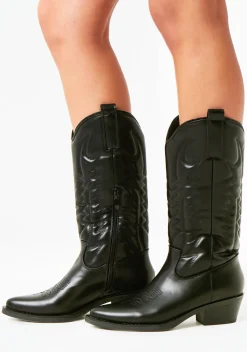 Bethanie Black Cowboy Boots