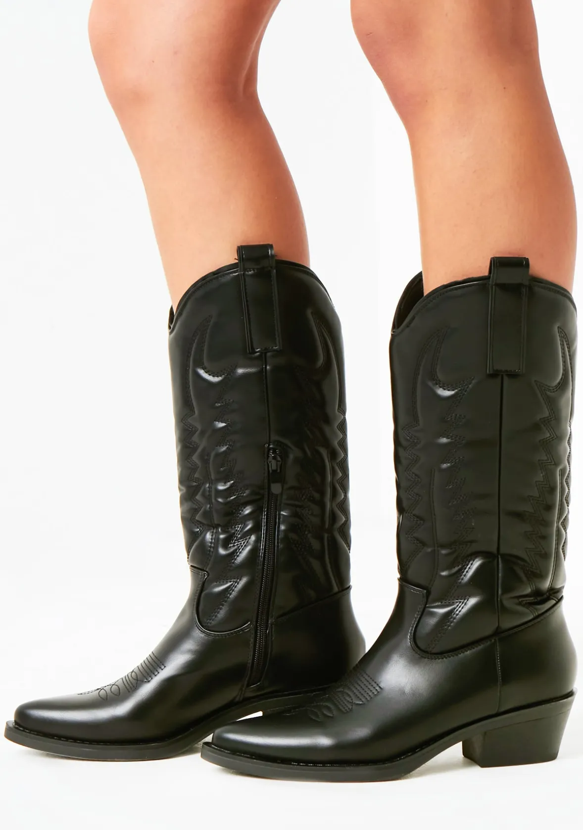 Bethanie Black Cowboy Boots