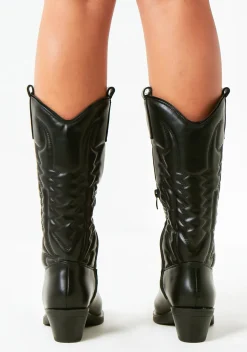 Bethanie Black Cowboy Boots