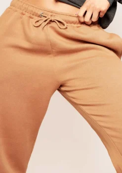 Calis Camel Drawstring Basic Joggers