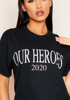 Cassandra Black "Our Heroes" Oversized T-Shirt