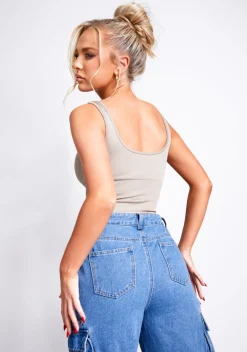 Charlotte Taupe Seamless Bodysuit