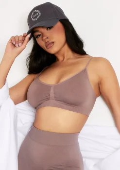 Ciara Mocha Seamless Shapewear Strappy Bralet