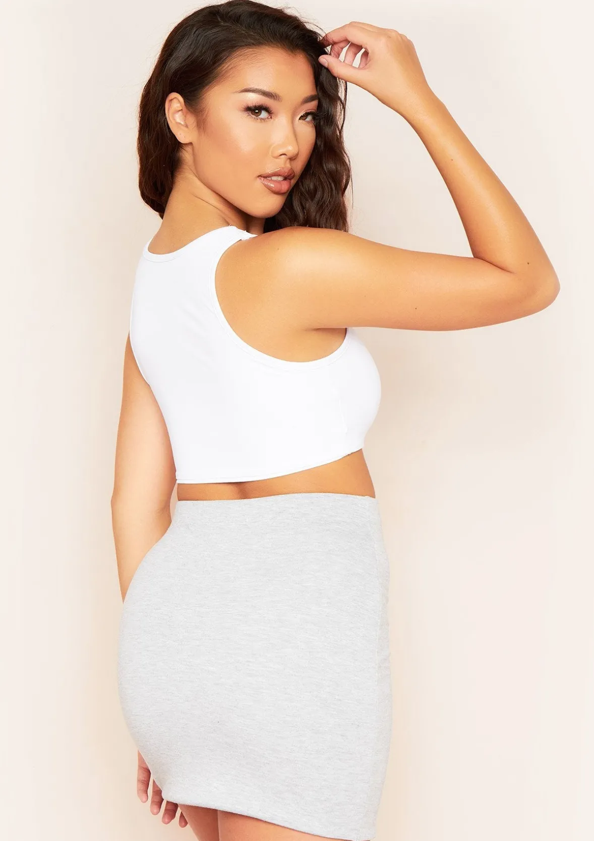 CiCi White Ruched Front Bralet