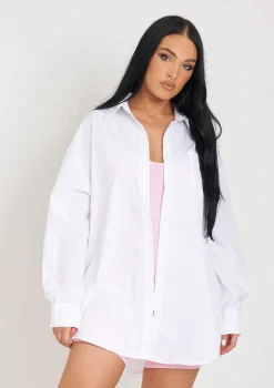 Clara White Oversized Shirt