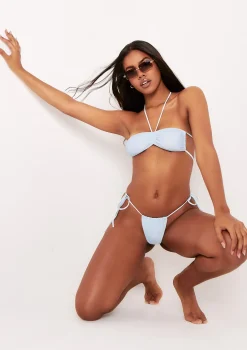 Colette Sage Halterneck Tie Waist Bikini Set