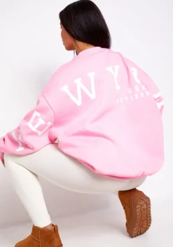 Desiree Pink New York Oversized Sweatshirt