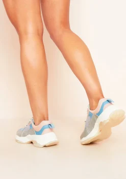 Durru Grey Chunky Trainers