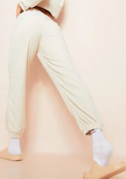 Elma Cream Velour Joggers