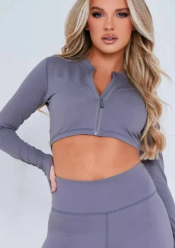 Emma Grey Missy Empire Zipper Gym Jacket