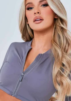 Emma Grey Missy Empire Zipper Gym Jacket