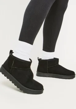 Gina Black Ultra Mini Ankle Boots