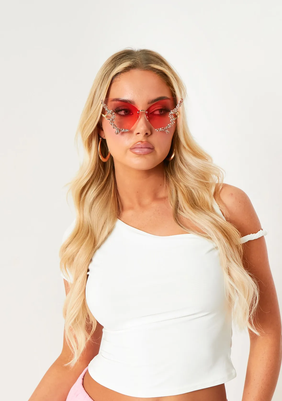 Imogen Pink Butterfly Sunglasses