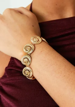 Jesse Gold Swirl Bracelet