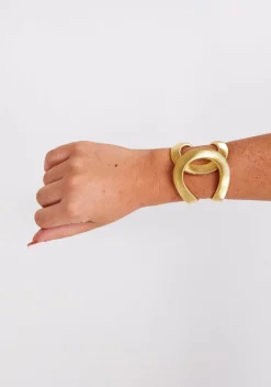 Katana Gold Twist Bangle