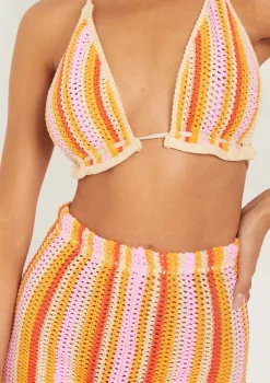 Kylee Multi Crochet Knitted Bralet