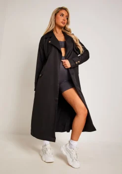 Larsa Black Trench Coat
