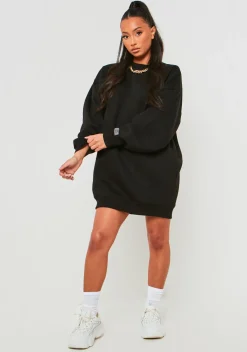 Lauren Black Missy Sport Oversized Sweater Dress