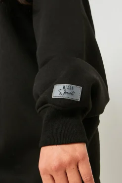 Lauren Black Missy Sport Oversized Sweater Dress