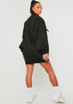 Lauren Black Missy Sport Oversized Sweater Dress