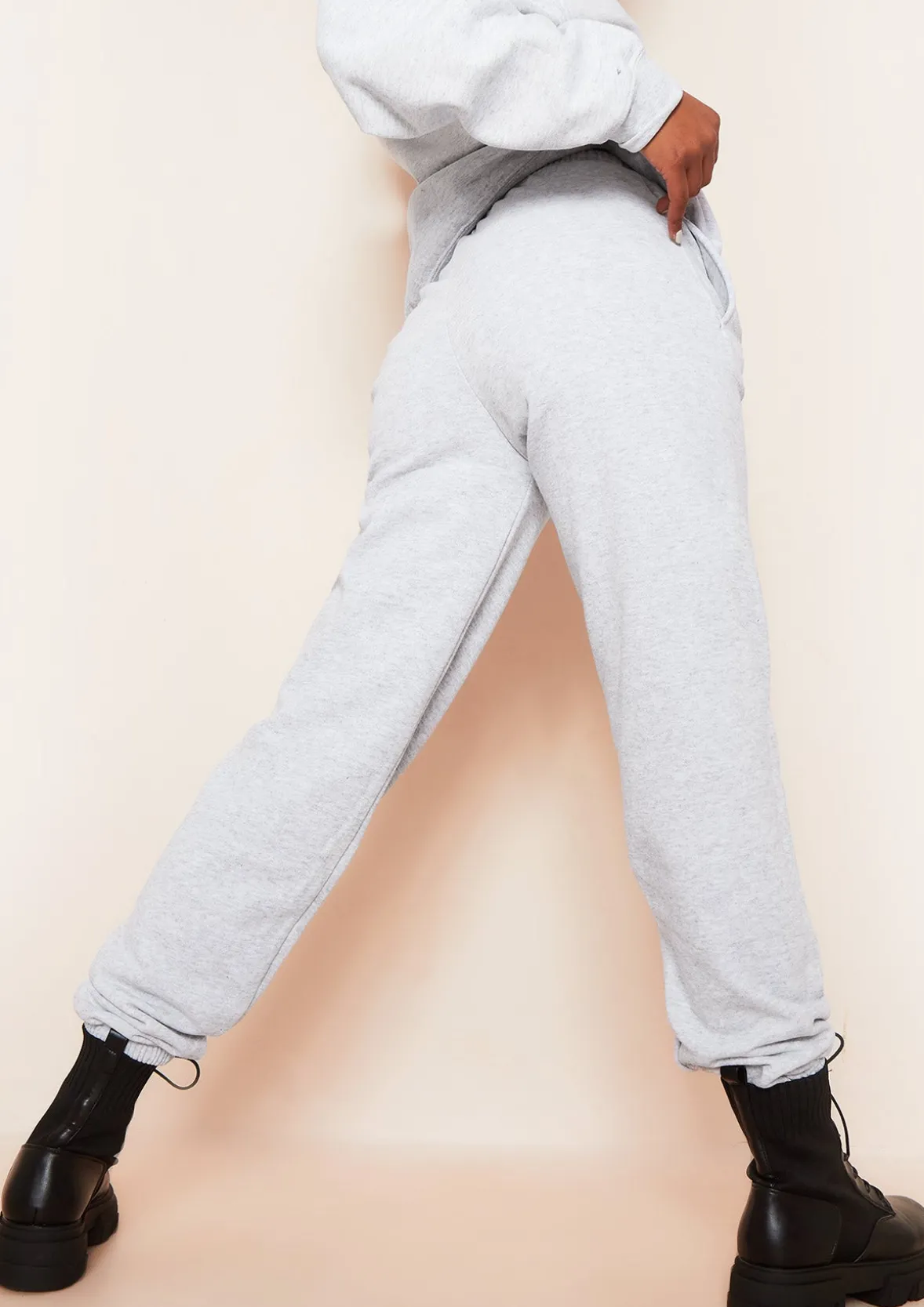 Lila Grey Unapologetically Female Slogan Oversized Tracksuit Joggers