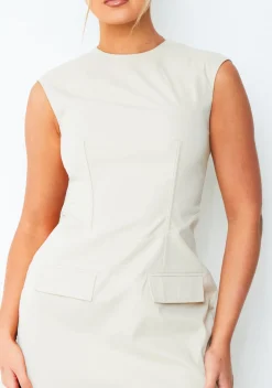 Lottie Cream Cap Sleeve Mini Dress