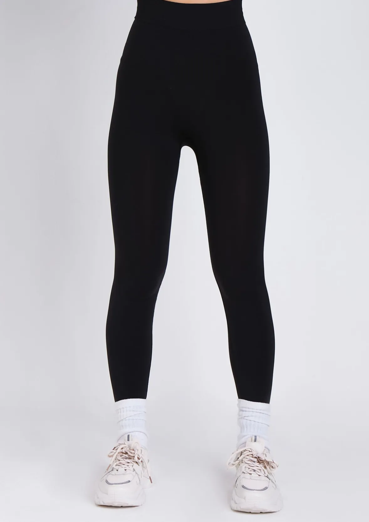 Meghan Black High Waisted Body Sculpting Seamless Leggings