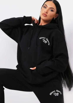 Misha Black Missy Sports Club Oversized Hoodie