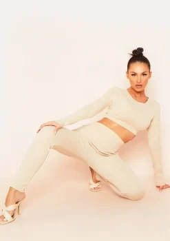 Misha Stone Ribbed High Waisted Leggings