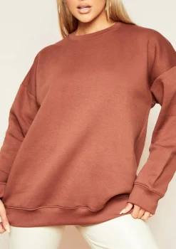 Mona Chocolate Oversized Sweatshirt