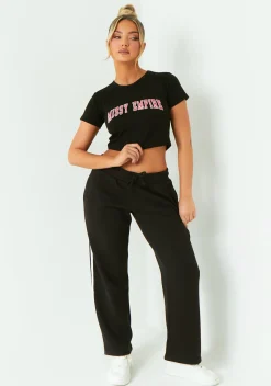 Monica Black Missy Empire Baby Tee
