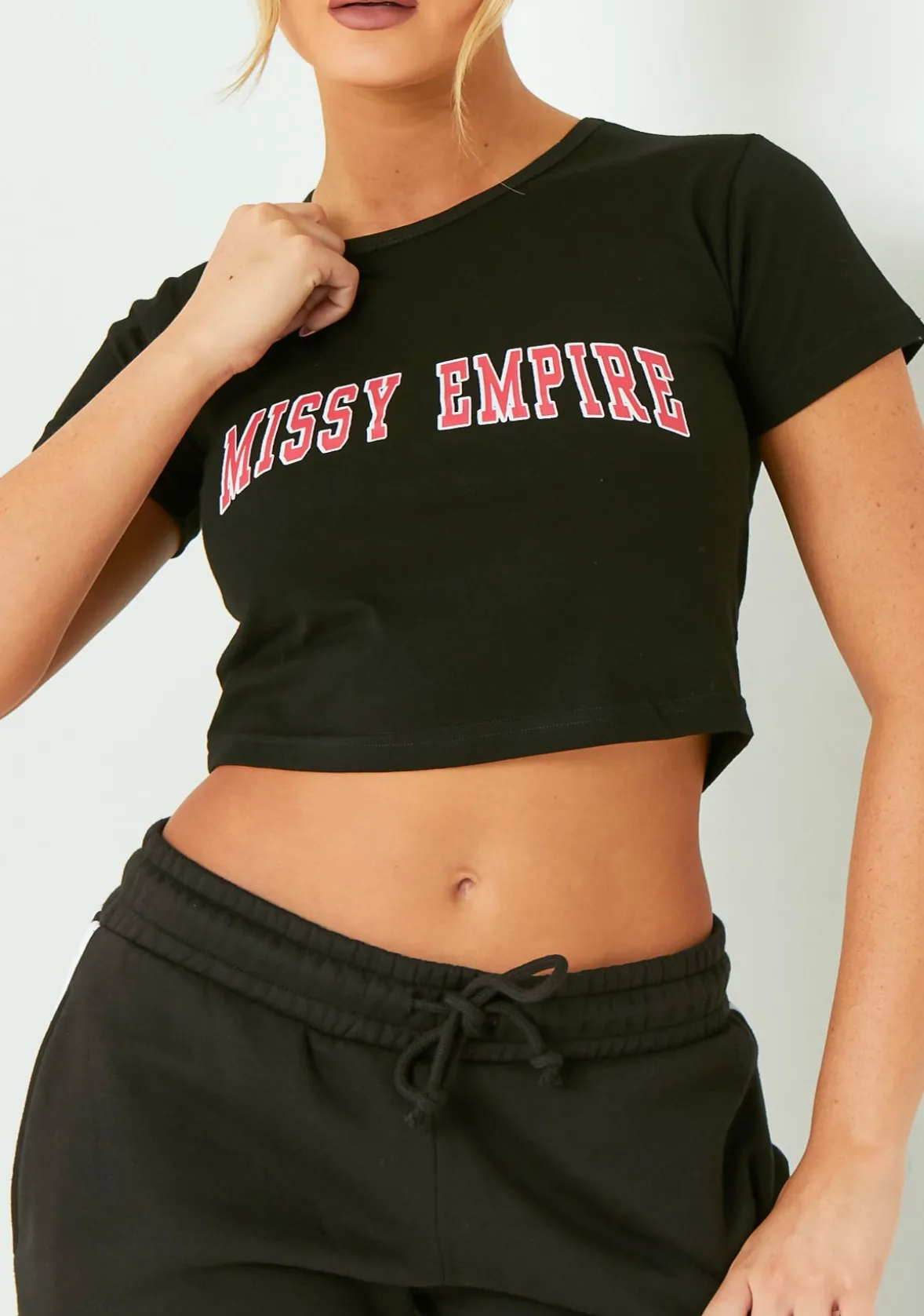 Monica Black Missy Empire Baby Tee