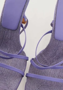 Monica Lilac Strappy High Heeled Sandals