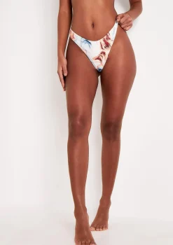 Morgan Multi Swirl Print Bikini Thong Bottoms