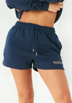 Nadia Navy Sweater Shorts