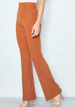 Nikita Rust High Waist Straight Leg Trousers