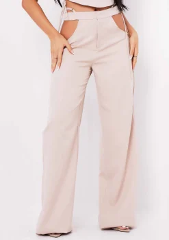 Polly Sand Cut Out Side Trousers
