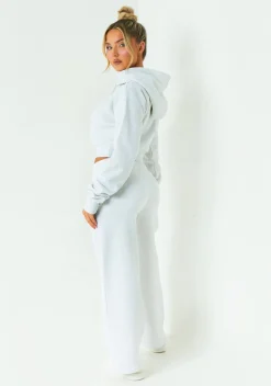 Poppy Grey Missy Sport Slogan Hoodie