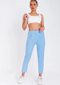 Rachel Blue Tailored Straight Leg Trouser