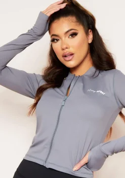 Sadie Grey Missy Sports Zip Up Gym Jacket