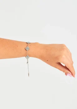 Shanice Silver Flower Bracelet